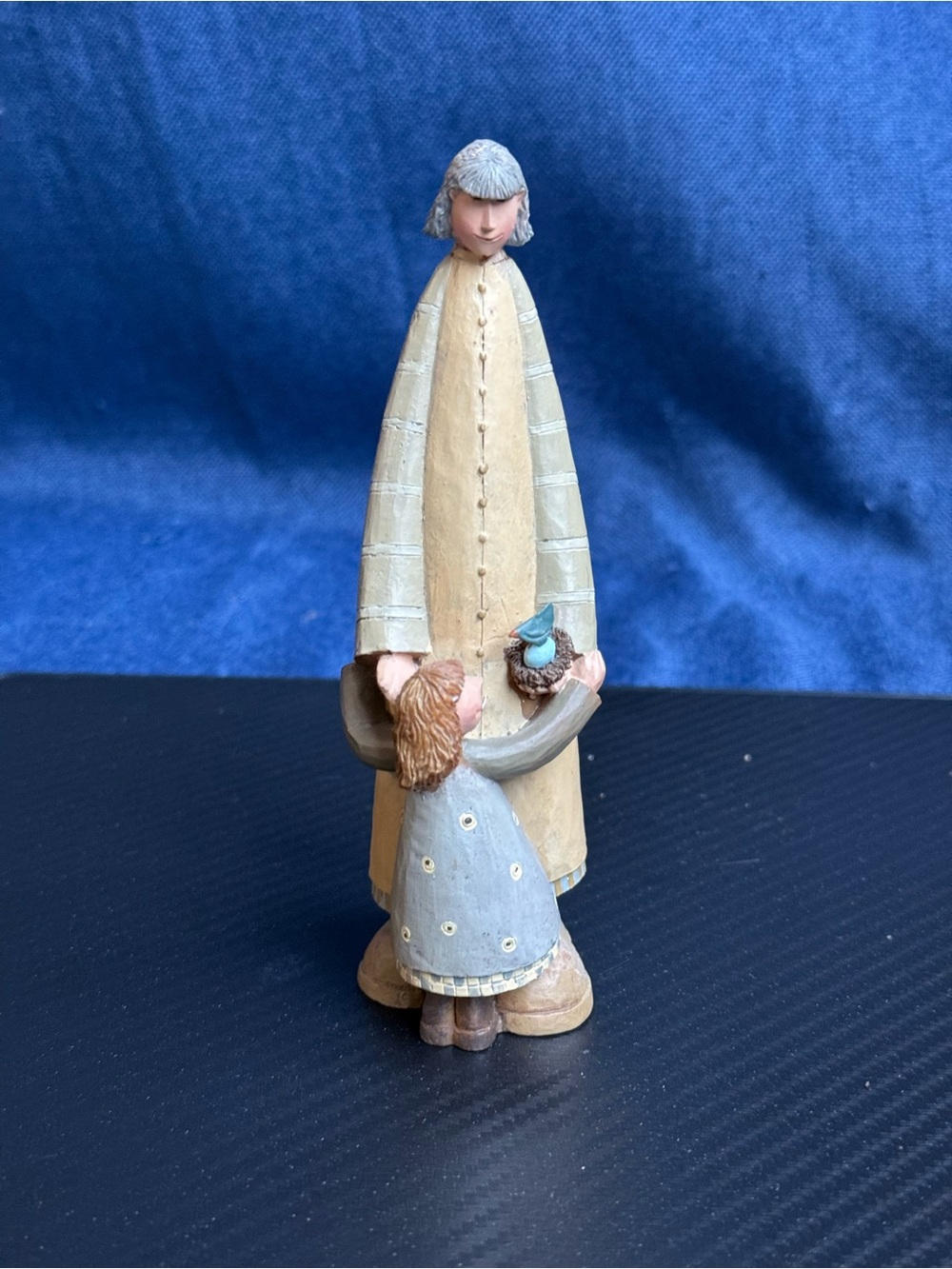 Size 6" - 2002 Enesco The Quilted Keeper Ties That Bind Mother Daughter Figure